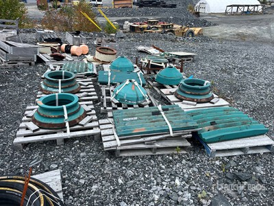Quantity of (11) Pallets of Metso Parts (Green)