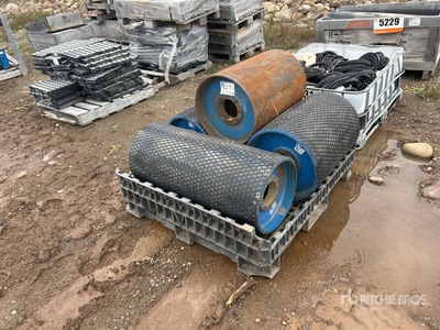 Quantity of (4) Luff One roller is 38 in long, 3 rollers are 26 in long