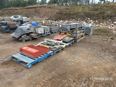 Quantity of (5) Pallets of M&G Manufacturing BB-30 Assorted grizzly feeder wear parts