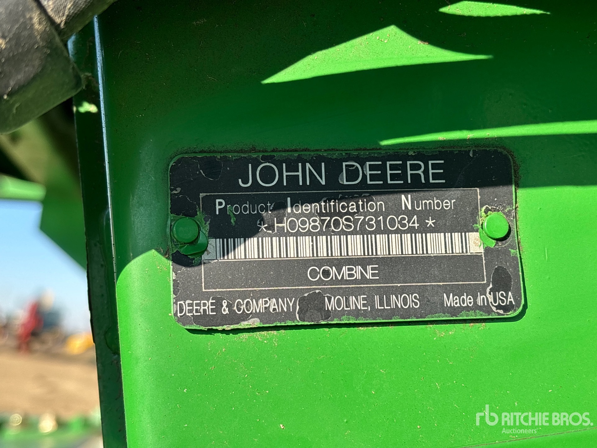 2009 John Deere 9870 STS Cosechadora