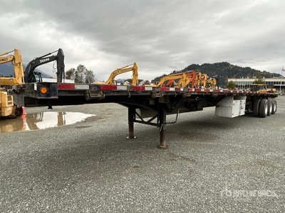 2015 Manac Tri/A 53 ft - 90 ft Extendable Flatbed Trailer