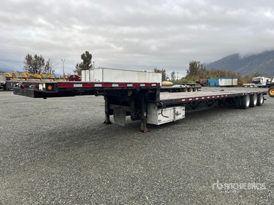 2015 Manac 53 ft Tri/A - 90 ft Extendable Step Deck Trailer