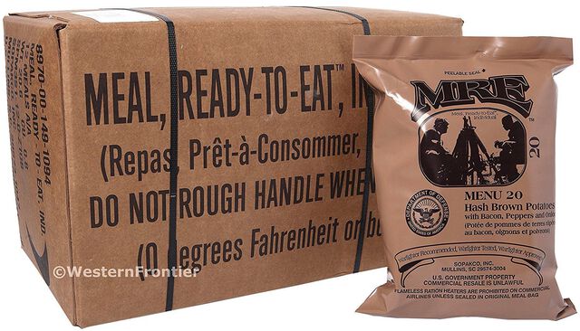 12 Cases Military MRE Meals Ready to Eat