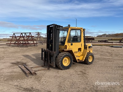 Eagle Picher RC60 5250 lb Cushion Tire 48 Inch Forks, 82 Inch Custom Built Fork Extension Forklift