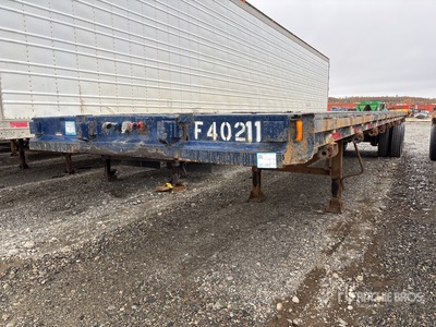 1984 Great Dane 40 ft T/A Flatbed Trailer