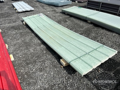 Quantity of (30) 12 ft x 3 ft Clear Corrugated Polycarbonate Roof Panel (Unused)