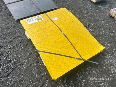 Quantity of (20) Yellow Steel Diamond Plate (Unused)
