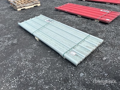 Quantity of (30) 8 ft x 3 ft Clear Corrugated Polycarbonate Roof Panel (Unused)