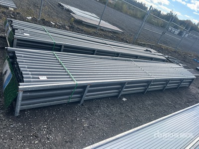 Quantity of (58) 20 ft x 3 in Grey UPVC Rigid Non-Metallic Conduit (Unused)