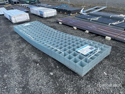 Quantity of (40) 11.8 ft x 3.6 ft 5 mm Diameter Galvanized Wire Mesh Sheet