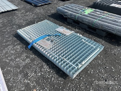 Quantity of (40) 6 ft x 3 ft 12 Gauge Galvanized Garden Mesh Steel