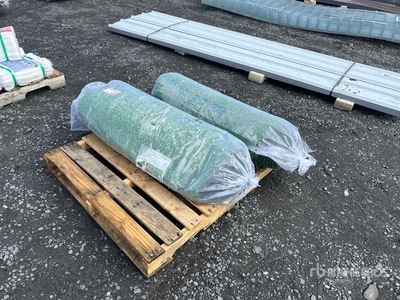 Quantity of (2) .8 in x 3.3 ft x 49.2 ft Artificial Grass Turf Attrezzatura varia per cura del verde