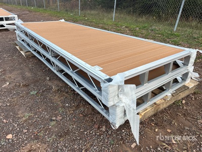 Quantity of (2) 2025 BYT BDF416 4 ft x 12 ft Aluminum Boat Dock Section Kit Attrezzatura varia marina (Unused)