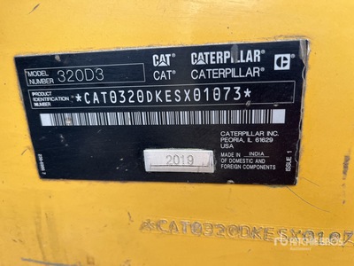 2019 Cat 320D3 Excavadora Hidraulica / Tracked Excavator