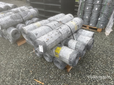 Quantity of (10) 2024 BYT FFC762 330 ft x 4 ft Galvanized Farm Zaun (Unused)