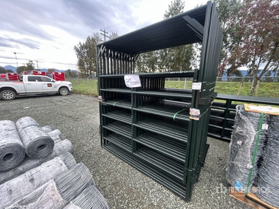 Quantity of (26) 2025 BYT FRMGTE76 7 ft 6 in x 5 ft Steel Ranch Frame Livestock Gate (Unused)