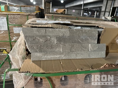 Quantity of (10) Pallets of Mosaic Split Stone Sierra Gray Tile (Unused)