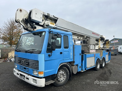 1997 Bronto Skylift F32HDT-ER 32 m Boom on 1998 Volvo FL10 6x4 Bucket Truck