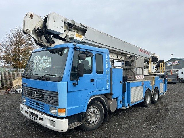 1997 Bronto Skylift F32HDT-ER 32 m Boom on 1998 Volvo FL10 6x4 Bucket Truck 1997 Bronto Skylift F32HDT-ER 32 m Boom on 1998 Volvo FL10 6x4 Bucket Truck