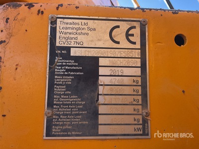 2019 Thwaites MACH2090 キャリアダンプ