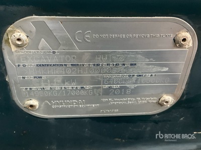 2018 Hyundai HW140 Highway Wheeled Excavator