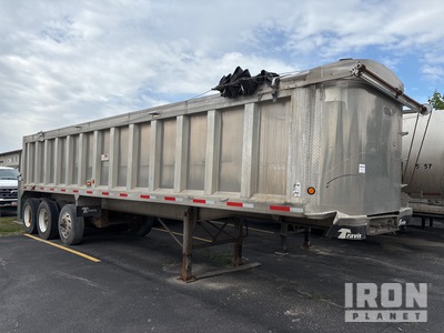 2016 Travis T/102 34 ft Tri/A Aluminum End Dump Trailer (Inoperable)