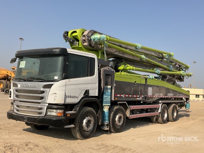 2019 Zoomlion ZLJ5441THBSE 56 m on 2019 Scania P420 8x4 Twin-Steer Concrete Pump Truck