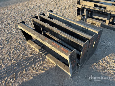 Quantity of (4) All-Star Skid Steer Attachment Mounting Plate (Unused)