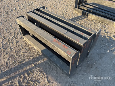 Quantity of (4) All-Star Skid Steer Attachment Mounting Plate (Unused)