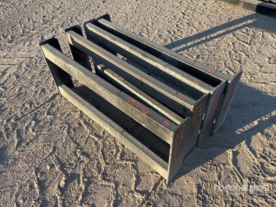 Quantity of (4) All-Star Skid Steer Attachment Mounting Plate (Unused)