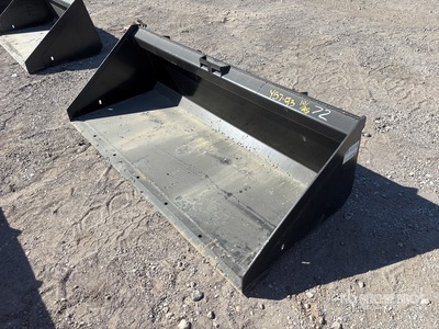 Mid-State 72 In Low Profile Skid Steer Bucket (Unused)