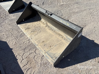 Mid-State 74 In Low Profile Skid Steer Bucket (Unused)