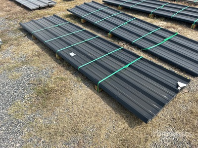 Quantity of 2025 Kit Containers 12 Ft Corrugated Tin معدات بناء متنوعة (Unused)