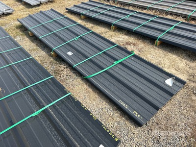 Quantity of 2025 Kit Containers 12 Ft Corrugated Tin معدات بناء متنوعة (Unused)