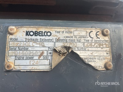 2019 Kobelco SK210LC-10E Escavatore cingolato