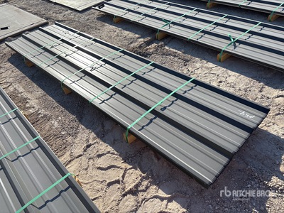 Quantity of (50) 2025 Kit Containers 12 ft Steel R Panel (Unused)