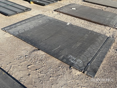 Quantity of (2) 2025 Kit Containers Steel 5 ft x 8 ft 1 in (.75 in Thick) Steel Plates