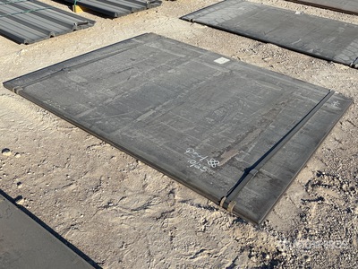 Quantity of (2) 2025 Kit Containers Steel 6 ft 2 in x 7 ft 10 in (.75 in Thick) Steel Plates