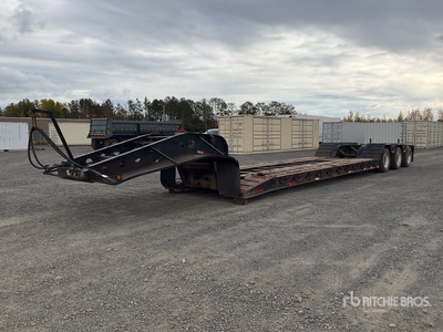 1998 Fontaine 50 ton Tri/A Removable Gooseneck Remorque Surbaissée