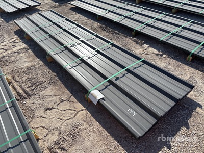 Quantity of 2025 Kit Containers 12 ft Steel R Panel (Unused)
