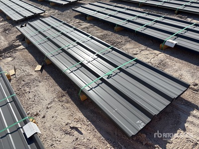 Quantity of (50) 2025 Kit Containers 12 ft Steel R Panel (Unused)