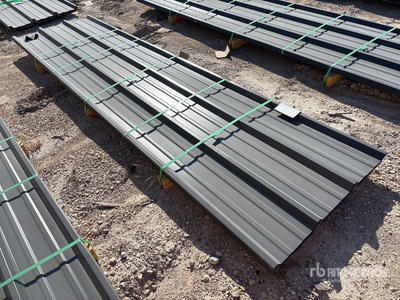 Quantity of (50) 2025 Kit Containers 12 ft Steel R Panel (Unused)