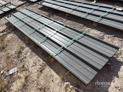Quantity of 2025 Kit Containers 12 ft Steel R Panel (Unused)