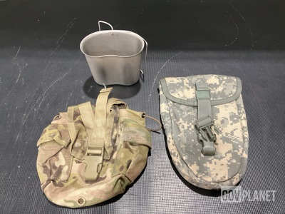 (54) Entrenching Tool Carriers, (97) Canteen Pouches & Assorted Items