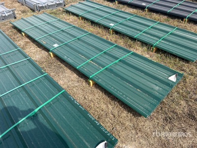 Quantity of 2025 Kit Containers 12 Ft Corrugated Tin معدات بناء متنوعة (Unused)