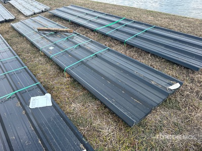 Quantity of 2025 Kit Containers 16 ft Corrugated Tin (Unused)