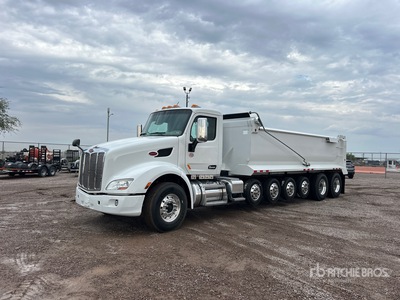 2019 Peterbilt 579 14x4 Simple 18 Five Axle Dump Truck