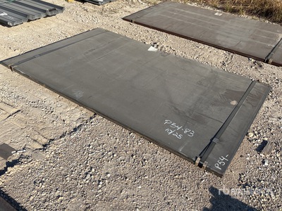 Quantity of (2) 2025 Kit Containers Steel 5 ft x 7 ft 11 in (.75 in Thick) Steel Plates