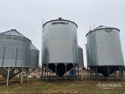Westeel 1805 +/- 8000 bu 6 Ring Hopper Graan bak