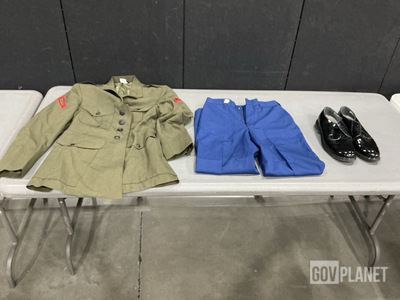 (1) Pair of Men’s Shoes, (5) Men’s Coats & Assorted Items